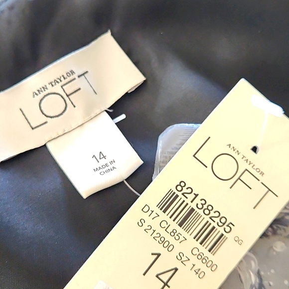 LOFT Little Black Satin Dress - Picture 5 of 7